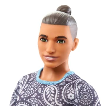 Ken-Puppe, Barbie Fashionistas, Braune Haare Und Paisley-Outfit - Image 3 of 6