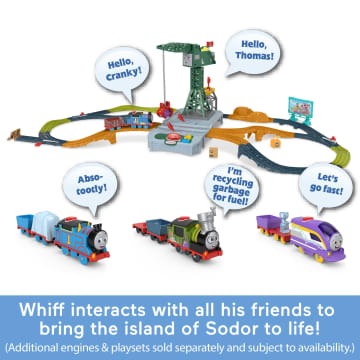 Thomas & Friends Talking Whiff Toy Train, Motorized Engine With Phrases & Sounds, Uk English Version - Image 4 of 7