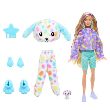 Barbie Cutie Reveal Doll, Dalmatian Costume & Accessories, Color Dream Series With 10 Surprises - Image 5 of 6