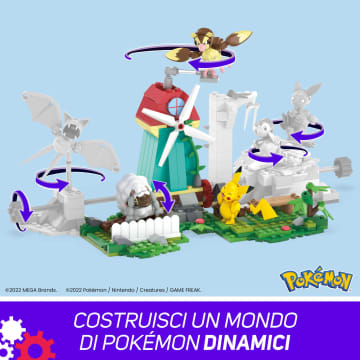 MEGA Pokémon Mulino A Vento Nella Natura Con Action Figure, Set Da Costruzione Per Bambini (240 Pezzi) - Image 7 of 7