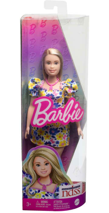 Barbie Fashionista Muñeca Síndrome De Down Vestido Flores +3 Años - Image 6 of 6