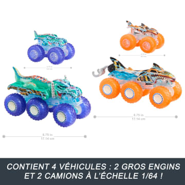 Hot Wheels-Gros Camion Monster Trucks Power Smashers-Coffret - Imagen 3 de 6