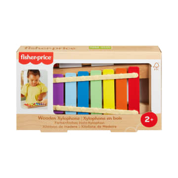 Fisher-Price - Xylophone en bois, instrument de musique avec 2 pièces - Imagen 6 de 6