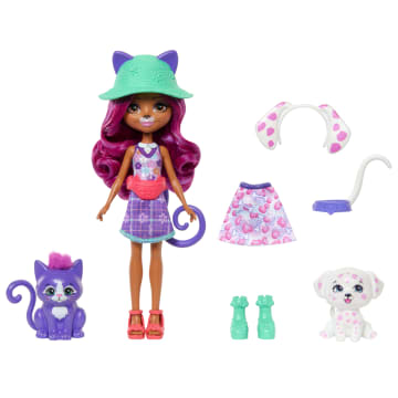 Enchantimals 2-In-1 Kat-En-Hond Pop Met Dierenvriendjes, Speelgoed Met Modeaccessoires - Imagen 3 de 3