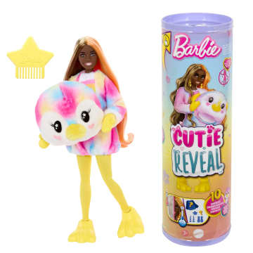 Barbie Cutie Reveal Serie Color Dream, Pinguino, Bambola E Accessori, 10 Sorprese - Image 1 of 5