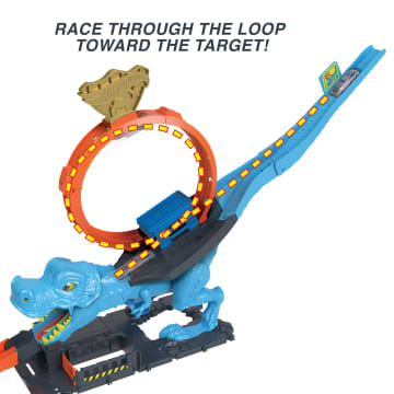 Hot Wheels City T-Rex Loop And Stunt Playset, Track Set With 1 Toy Car - Image 4 of 7