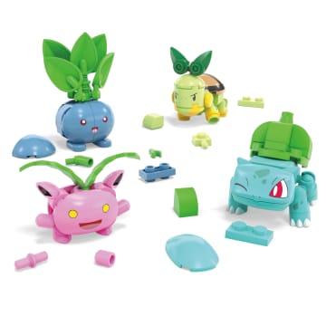 Conjunto De Construcción Equipo De Entrenador De Tipo Planta De Pokémon De Mega Con 4 Figuras De Acción (118 Piezas), Para Niños Y Niñas - Image 2 of 6