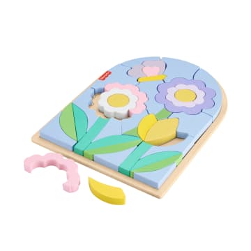 Fisher-Price Houten Bloemenpuzzelblokken Voor Kleuters, 37 Houten Blokken - Image 5 of 6