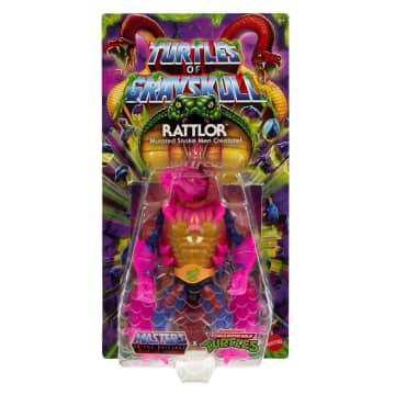 Figura De Acción De Rattlor De Turtles Of Grayskull De Masters Of The Universe Origins, Juguete De La Guerra De Los Reptiles De Las Tortugas Ninja Y MOTU - Imagen 2 de 6
