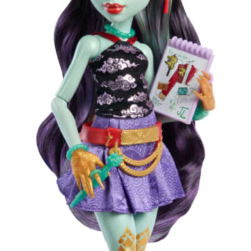 Monster High Jinafire Long, Modepop Met Hondje Cloudy 'Yun Yun' En 7 Accessoires - Image 4 of 6