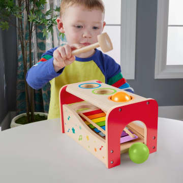 Yürüme Çağındaki Çocuklar Için Fisher-Price Bagetli Ksilofon Standı, 6 Ahşap Parçadan Oluşan Müzik Aleti Oyuncağı - Bild 2 von 6