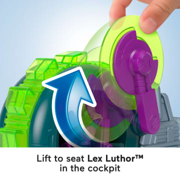 Imaginext Dc Super Friends Lex Luthor Spinning Saw Vehicle & Figure Set For Preschool Kids - Image 3 of 6