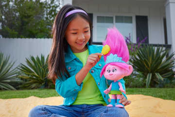 Dreamworks Trolls Band Together Rainbow Hairtunes™ Poppy Doll, Light & Sound, Toys Inspired By The Movie - Image 2 of 6