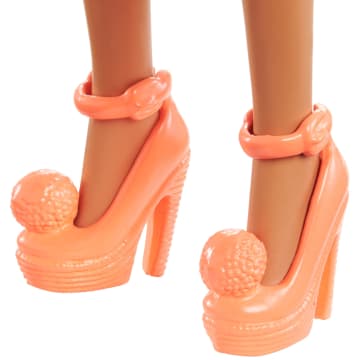 Barbie-Puppe Mit Braunen Haaren Und Gepunktetem Jumpsuit, Barbie Fashionistas - Image 5 of 6