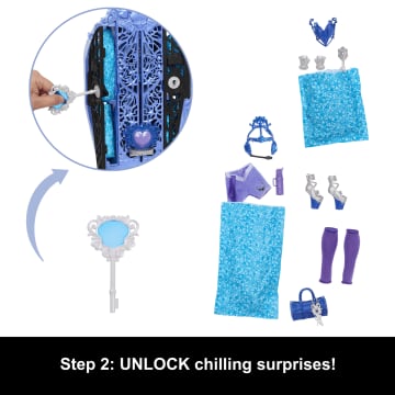 Monster High Skulltimate Secrets Monster Mysteries Playset, Abbey Bominable Doll With 19+ Surprises - Image 3 of 6