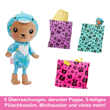 Barbie Cutie Reveal Kostüm-Reihe Kleine Chelsea-Puppe Und Zubehörteile, Teddybär Als Delfin - Image 3 of 6