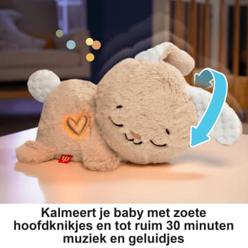 Fisher-Price Kalmerend Konijntje, Pluchen Babyspeeltje En Instelbaar Geluidsapparaat Met Beweging - Imagen 3 de 4