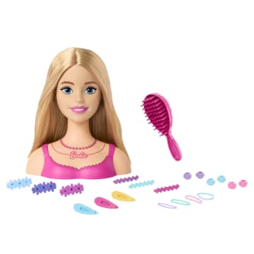 Barbie-Tête À Coiffer Et Accessoires, Chevelure Blonde Et Accessoires - Image 1 of 6