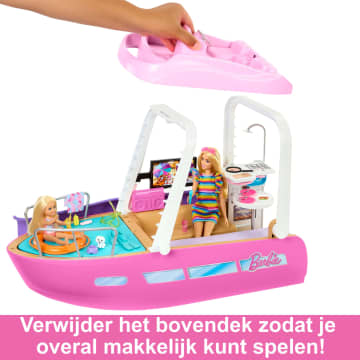 Barbie Boot Met Zwembad En Glijbaan, Droomboot Speelset En Accessoires - Imagen 3 de 6