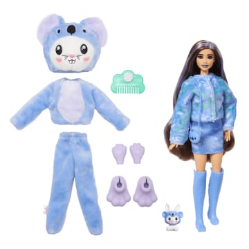 Barbie Cutie Reveal Kostüm Temalı Bebek Ve 10 Sürpriz Aksesuar, Koala Kostümlü Tavşancık - Image 3 of 6