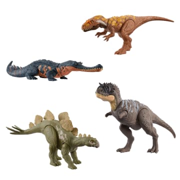 Jurassic World Dinosaur Toys With Roar Sound & Attack Action, Wild Roar Figures