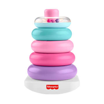Fisher-Price-Pyramide Arc-En-Ciel-Jouet D’Éveil À Empiler Pour Bébés - Imagen 5 de 6