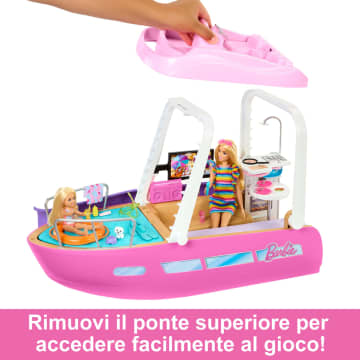 Barbie Barca Dei Sogni Con Piscina E Scivolo, Playset Con Accessori - Image 3 of 6