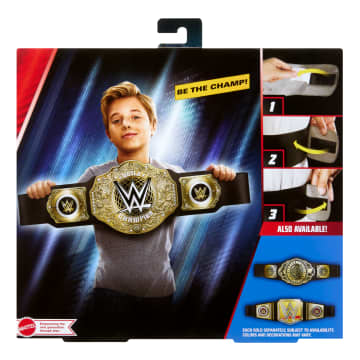 WWE Championship Title, World Heavyweight Role-Play & Costume, Leather-Like Belt - Image 6 of 6