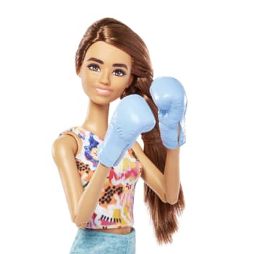 Yavru Köpeği, Spor Kıyafetleri, Patenleri Ve Tenis Raketiyle Barbie Bebek - Imagen 3 de 7