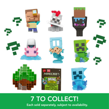 Minecraft Mini Mode Spawn Egg With Surprise Mini Figure, 1.5-Inch Collectible Toy (Characters May Vary) - Imagen 5 de 6