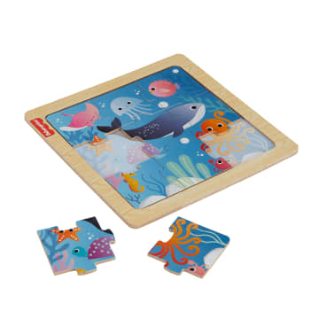 Fisher-Price Houten Legpuzzelcollectie Voor Peuters En Kleuters, Stijl Kan Variëren - Imagen 2 de 6