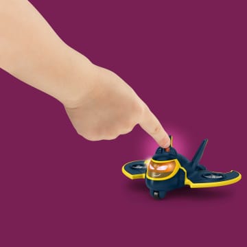 Fisher-Price Dc Batwheels Lichtgevend Speelgoedauto'S Op Schaal Van 1:55 Redbird En Batwing, 2 Stuks - Image 4 of 6