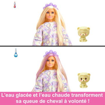 Barbie Cutie Reveal Poupée Barbie et accessoires, costume lion en peluche - Imagen 4 de 6