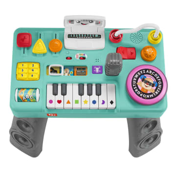 Fisher-Price „Ucz się i śmiej!” Muzyczny Stolik DJ-a Poziomy Nauki Zabawka edukacyjna dla dzieci Polska wersja językowa - Image 4 of 6