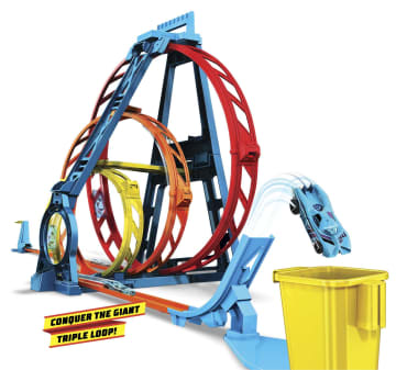 Hot Wheels Track Builder Unlimited Triple Loop Kit - Image 4 of 6