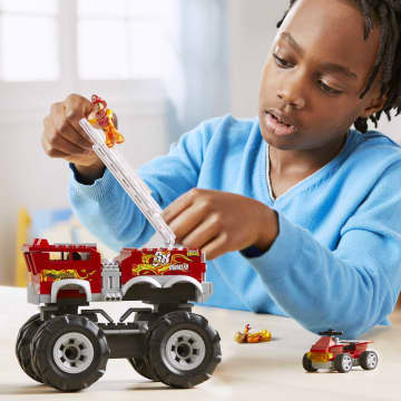 MEGA Hot Wheels HW 5-Alarm Fire Truck - Image 3 of 6