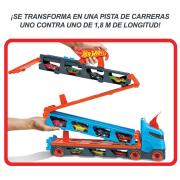 Hot Wheels Camión de transporte y pista - Imagen 5 de 7