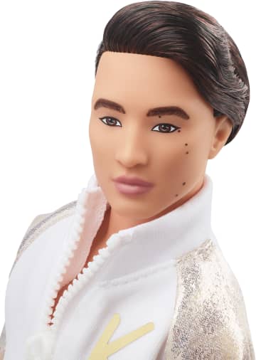 Ken Doll In White and Gold Tracksuit Barbie The Movie HPK04 MATTEL