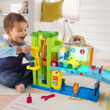 Conjunto De Juego Infantil Taller De Aprendizaje Luminoso De Little People De Fisher-Price Con 5Piezas De Juego, Versión Multilingüe - Imagen 2 de 6