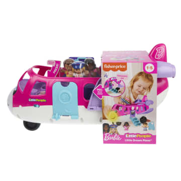 Avión De Juguete Avión De Ensueño De Barbie De Little People Con Luces, Música Y 3 Figuras, Juguetes Para Niños Y Niñas En Edad Preescolar, Versión Multilingüe - Image 6 of 7