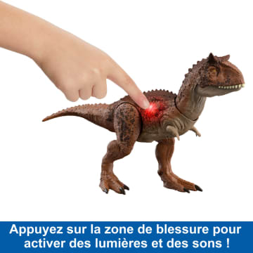 Jurassic World Attaque Ultime Carnotaurus Morsures de Combat MATTEL