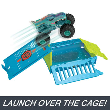 Hot Wheels Monster Trucks Mega-Wrex Crash Cage Playset - Image 3 of 6