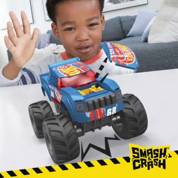Mega Hot Wheels Smash & Crash Race Ace Monster Truck Παιχνίδι Κατασκευών (85 Κομμάτια) - Image 2 of 6
