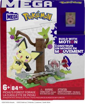 Mega-Pokémon-La Cueillette De Pichu, 1 Figurine (84 Pcs) - Image 6 of 6