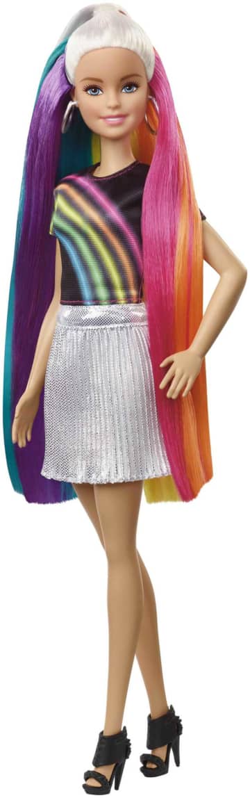 Barbie Rainbow Sparkle Hair Doll FXN96 MATTEL