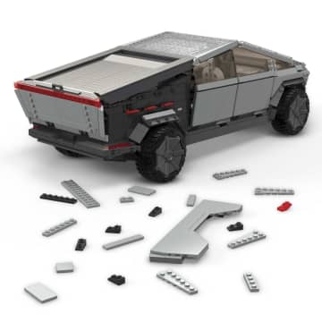 MEGA Tesla Cybertruck Vehicle Collector Truck Construction Set - Image 3 of 7