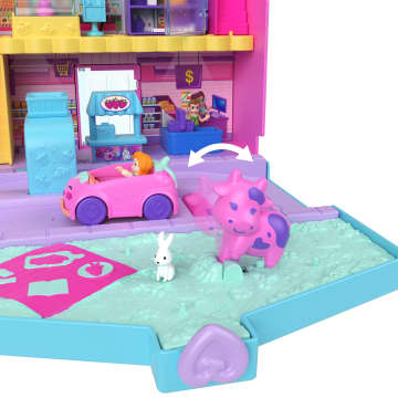 Polly Pocket-Le Marché De Pollyville-2 Mini-Figurines, 12 Accessoires - Image 3 of 6
