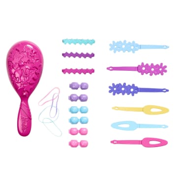 Bambola Barbie Testa Pettinabile, Con Capelli Biondi E 20 Accessori Colorati - Image 5 of 6