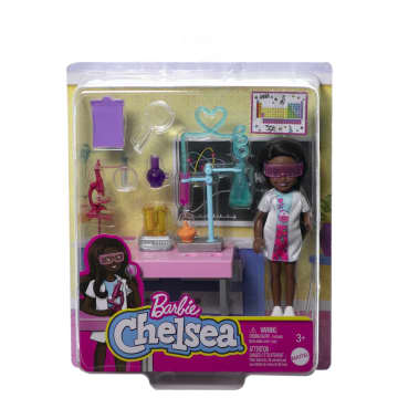 Barbie Chelsea Doll and Accessories Can Be Scientist Playset with Small Doll and Lab Accessories HJY36 MATTEL