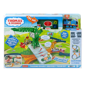 Fisher-Price Thomas & Friends Talking Cranky Delivery Train Set - Image 6 of 7